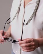 بند عینک نواری پارچه ای ( سبز ) - کد 8001