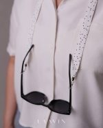 بند عینک نواری پارچه ای ( سفید) - کد 8002 - Image 3